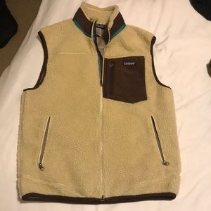 PATAGONIA MENS VEST SIZE M TAN
